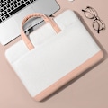 Miniatyrbild 3 av 5: Färgmatchad laptopväska för kvinnor 15,6 tum ultratunn inre bärbar dator