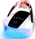 LED månelys UV LED neglelampe 96W oppladbar trådløs profes