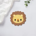 Miniatyrbillede 2 af 5: Sæt med 10, søde dyre-stryge- og sy-på broderede patches