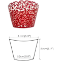 Miniatyrbilde 2 av 7: 100-pak Filigran Kunstnerisk Baking Cake Paper Jule Cupcake W