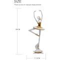 Miniatyrbillede 3 af 5: Danser Statue Dekor Figurine Kvinde Skulptur Resin Yoga Kunst Gif