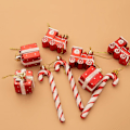 Miniatyrbilde 2 av 5: Sukkerstang julepynt, 9 stk plast sukkertøystangsett, Ch