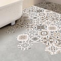 Miniatyrbild 1 av 5: 10 st Hexagonal Dekorativa Hexagonala Väggstickers Halkskydd Wate