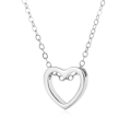Miniatyrbillede 5 af 5: Fashion Heart Kvinde Rustfrit Stål Kæde Vedhæng Charm Halskæde
