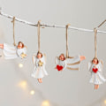 Miniatyrbilde 1 av 5: Lykkeengel juleengel anheng - juletrepynt,