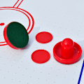 Miniatyrbillede 3 af 6: Air Hockey Pushers & Pucks Set, Stor Størrelse, (2 Navy Pushers + 2