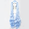 Miniatyrbilde 1 av 5: Stjerne- og snøprinsesse karakter parykk snø hatsune split cos blå