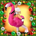 Miniatyrbild 2 av 6: Flamingo Kostym Vuxen Uppblåsbar Flamingo Kostym Uppblåsbar Cl