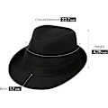 Pikkukuva 4 / 5: 1 kappale Unisex Timeless Classic Manhattan Fedora Hat