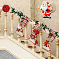 Miniatyrbild 4 av 7: Julstrumpor, 18\" Set om 3 Jultomte, Snögubbe, Ren, 3D P