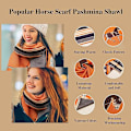 Pikkukuva 2 / 5: Naisten huivit Pashmina Silky Shawl Wrap iltapukeutumiseen B
