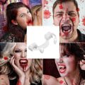 Miniatyrbilde 3 av 5: 2 stk Halloween vampyr sammenleggbare huggtenner zombie tiger tenner dent