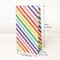 Miniatyrbilde 3 av 7: 50 regnbue papirpose 7 farger twill regnbue gavepose farge prikk p