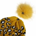 Miniatyrbillede 3 af 5: Dame Vinterhatte Strik Line Hue Hat Kold Dag Ski Bobble Pom