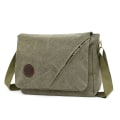 Miniatyrbillede 1 af 8: Herre casual canvas rejse crossbody taske - Grøn