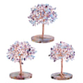 Miniatyrbilde 4 av 4: Kobber Ametyst Krystalltre med Orgon Agat Base, Feng Shui Krystalldekor for Lykke & Velstand, Lilla+Rosa+Blå