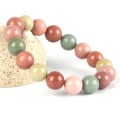 Miniatyrbilde 4 av 5: Macaron-armbånd i naturlig Alxa-agat (samling 8 mm)