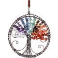 Pikkukuva 1 / 5: 7 Chakra Reiki Healing Crystal Tree of Life Ornament Line Quartz
