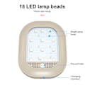 Pikkukuva 4 / 5: 1 kpl Harmaa USB-ladattava LED-auton lukuvalo Sisäkatto N