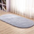 Pikkukuva 1 / 5: Soikea paksu pehmeä matto olohuoneeseen makuuhuoneeseen - Harmaa 60*160cm