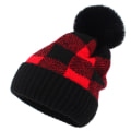 Miniatyrbillede 1 af 4: Damer Vinter Varme Hat Retro Ternet Uld Beanie