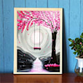Miniatyrbild 5 av 7: 5D DIY Diamantmålning Set Barn/Vuxna Blad Ros Diamantkonst Fu