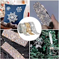 Miniatyrbillede 4 af 5: Størrelse 10 Selvhæftende Krystal Rhinestone Diamant Bånd Mærkat,