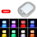 Pikkukuva 1 / 5: 1 kpl Harmaa USB-ladattava LED-auton lukuvalo Sisäkatto N