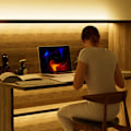 Miniatyrbilde 4 av 7: LED-lysstripe 5V USB LED-lys Display Skapbelysning COB LED-lysstripe 6500K hvitt lys 5M