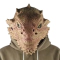 Miniatyrbillede 1 af 2: 1 Voksen Ørken Pigøgle Maske Dyrehoved Maske