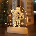 Miniatyrbillede 1 af 5: Julevindueslys Dekorationer, Juledekoration, Jule-Sengelamper Festlig Soveværelses Dekoration - Julemanden
