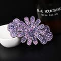 Kristallblomma Barrette Kvinnor Hårklämma Rhinestone Hårnål Flicka