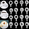 Miniatyrbild 1 av 5: 32 Plast Blomdesignformar Fancy Kaffeutskrift Modell Kaffe