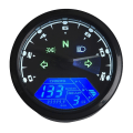 Miniatyrbilde 1 av 5: 12V LCD Digital Display Universal Motorsykkel Speedometer Drivstoff Me