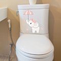 Pikkukuva 5 / 5: Elefantti-tarrat, hauskat seinätarrat WC:hen, kylpyhuoneeseen, keittiöön,