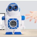 Miniatyrbilde 5 av 5: Kreativ romrobot projeksjonsvekker morsom tegneserieklokke