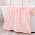Pikkukuva 1 / 8: Koralli sametti ananasverkko nopeasti kuivuva imukykyinen kylpypyyhe Square pink