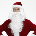 Miniatyrbilde 2 av 4: Santa skjegg parykk sett Santa cos hvit skjegg parykk Jul bestefar