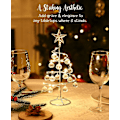 Miniatyrbilde 2 av 6: Julekule med krystallkule, 10,8\" LED-belyst bordpynt