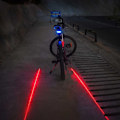 Miniatyrbillede 5 af 5: Beam Bike Logo Vandtæt Baglygte 2 Laser + 5 LED R