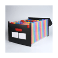 Miniatyrbillede 5 af 5: 24 Gitter Regnbue Organ Taske A4 Papir Filmappe Udvidelig Opbevaring