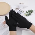 Miniatyrbillede 5 af 5: Sorte Touchscreen-handsker i voksenstørrelse med tykk fleecefor
