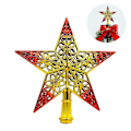 Miniatyrbild 2 av 6: 3D plast pentagram julgåva till julgran (20cm GOL