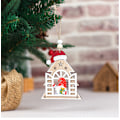 Miniatyrbillede 1 af 5: 1 stk. Træ Julepynt Kreativt Vindue Åbning Nisse