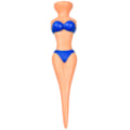 Miniatyrbilde 6 av 6: 10 stk morsomme golf-tees med bikinikledde jenter, 76 mm (3 tommer)