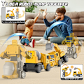 Miniatyrbild 3 av 5: Byggrobotleksaker för 3, 45 och 6 år gamla pojkar, förvandlingsrobotar för