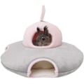 Miniatyrbillede 1 af 3: Varmt lille kæledyrsseng, flyvende underkop sød hamsterrede rottehus Ha