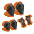 Miniatyrbild 1 av 6: Barn skyddsutrustning set knäskydd för barn 3-14 år (6PCS) Orange