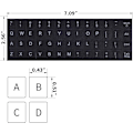 Miniatyrbild 2 av 6: 5PCS Universal English Keyboard Sticker Pack, Computer Keyboard