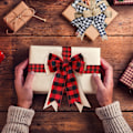 Miniatyrbillede 2 af 7: Buffalo Plaid Bånd, Sort Hvid Rød Ternet Bånd, Ternet Bu